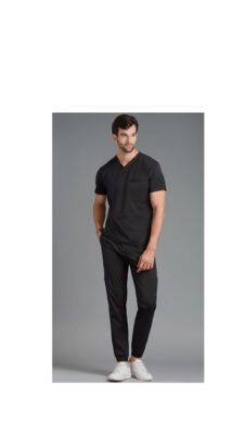 Black Scrub Set