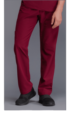 Burgundy Unisex  Scrub Pants