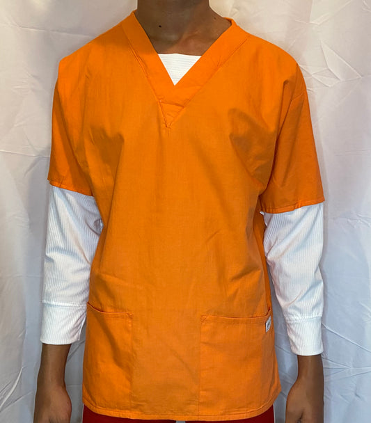 Long sleeve scrub top