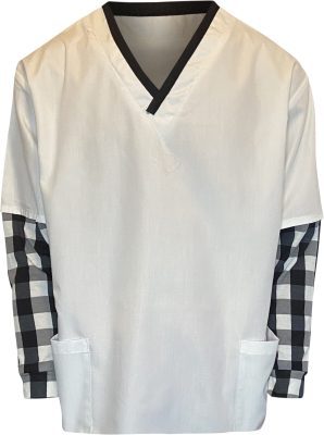 Long sleeve scrub top