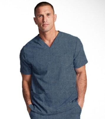Mens jean scrub set